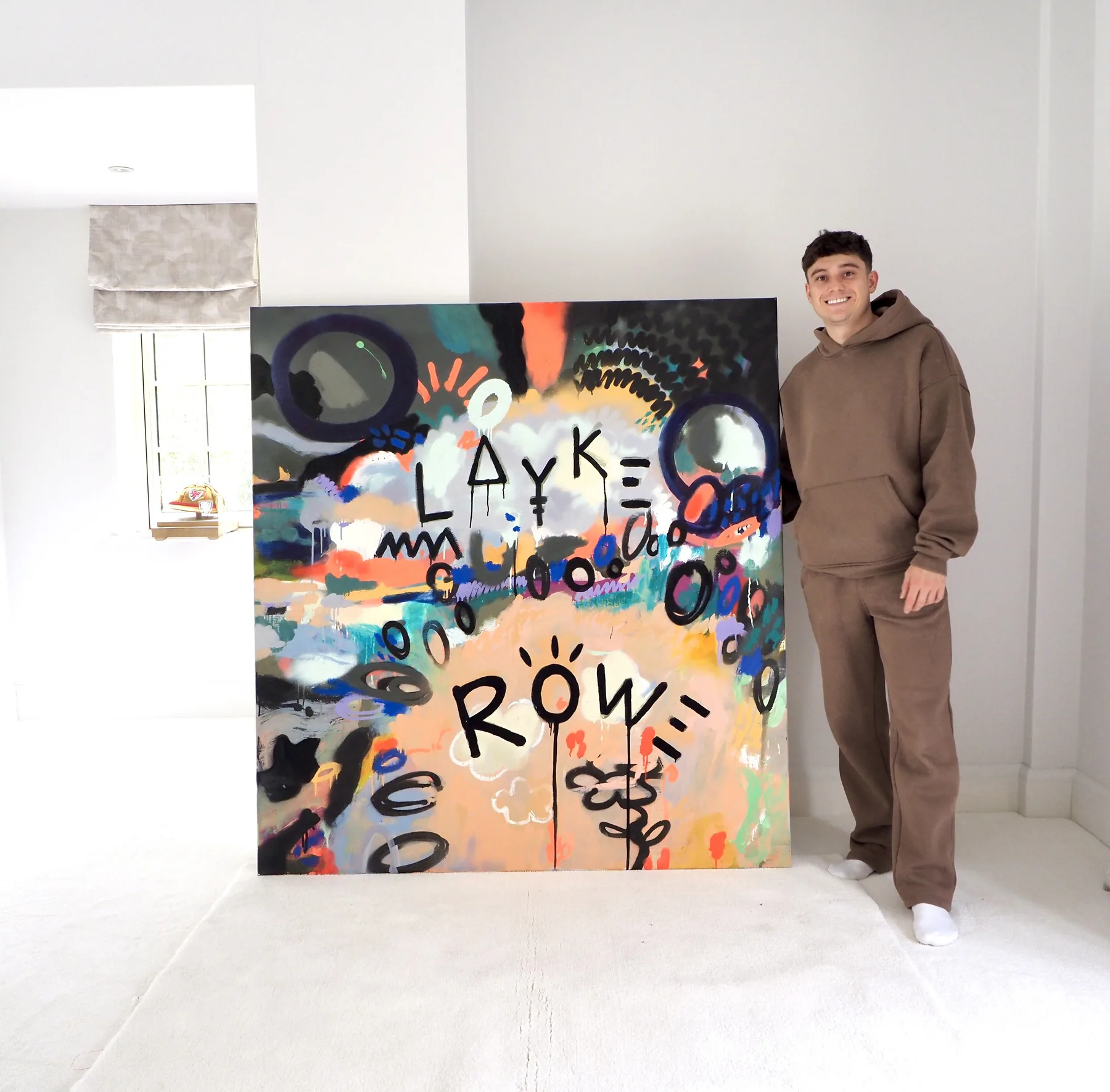 The finished commission in the studio, shown at full scale